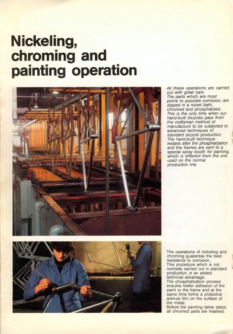 Bianchi 1981 Catalog — Reparto Corse Hand-Made Bicycles — page 9 of 16