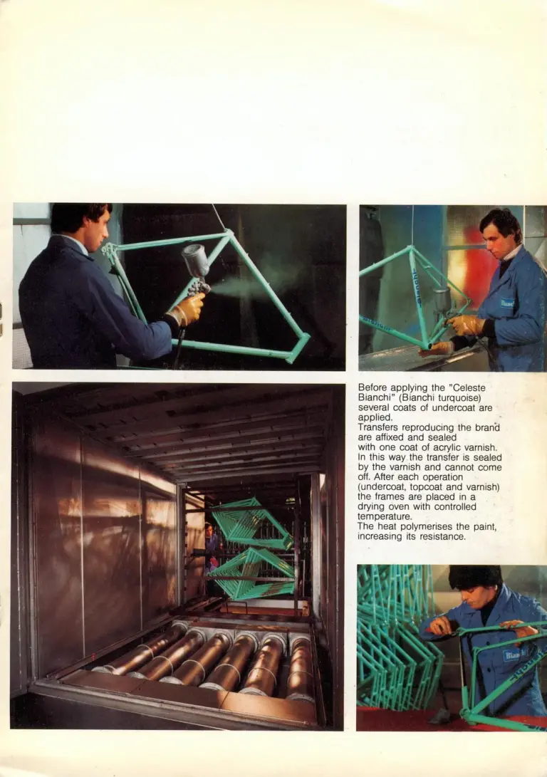 Bianchi 1981 Catalog — Reparto Corse Hand-Made Bicycles — page 10 of 16
