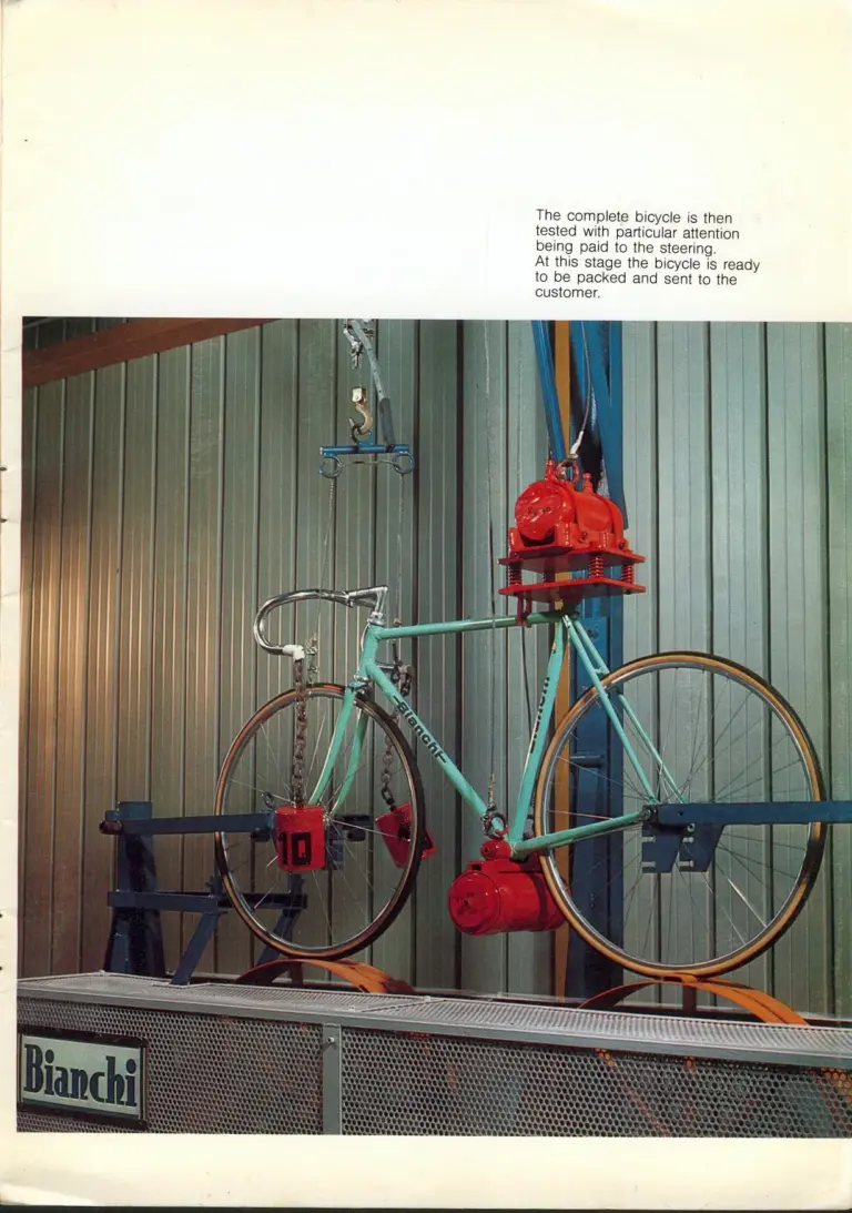 Bianchi 1981 Catalog — Reparto Corse Hand-Made Bicycles — page 12 of 16