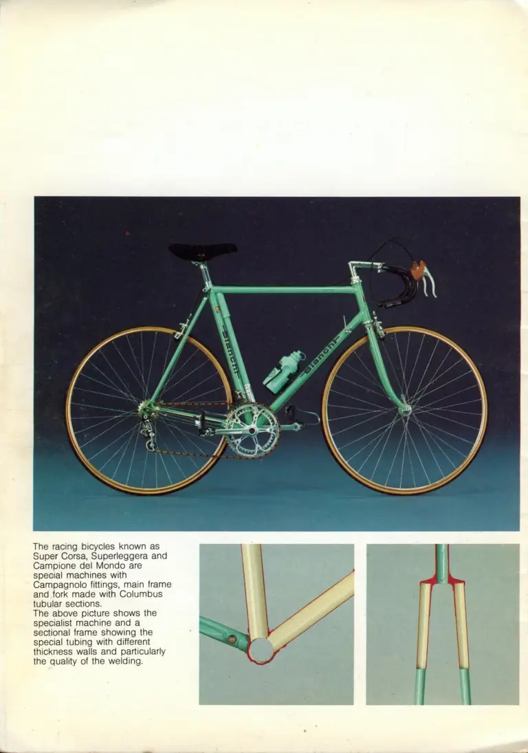 Bianchi 1981 Catalog — Reparto Corse Hand-Made Bicycles — page 15 of 16