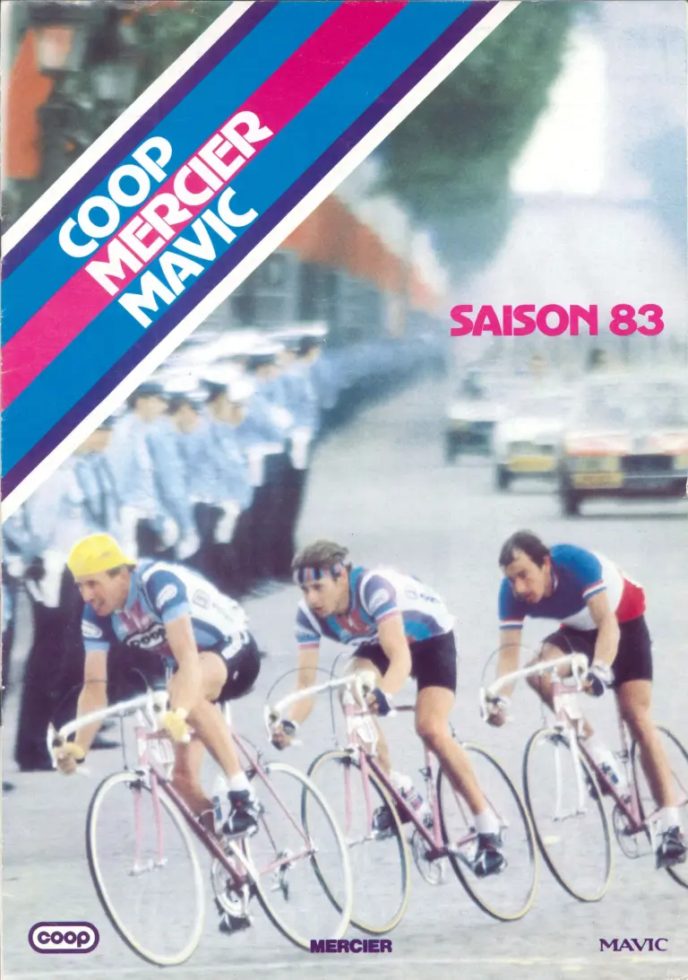 Mercier 1983 Team Prospectus — Coop-Mercier-Mavic Saison 83 — page 1 of 5