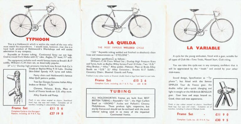 Holdsworth 1952 Catalog — Cycles — page 2 of 4