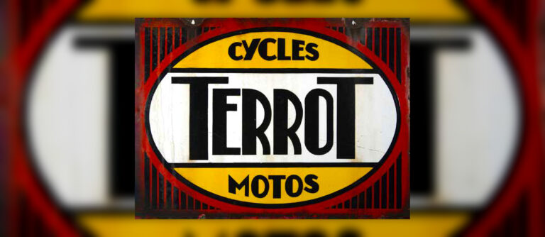 Terrot Cycles Motos enamel sign
