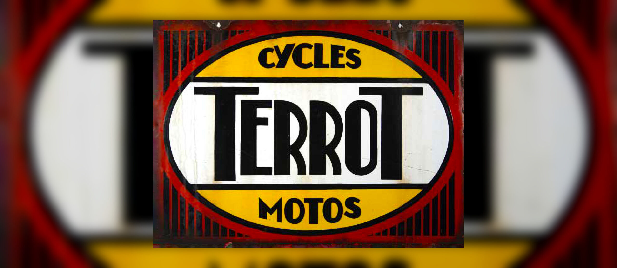 Terrot Cycles Motos enamel sign