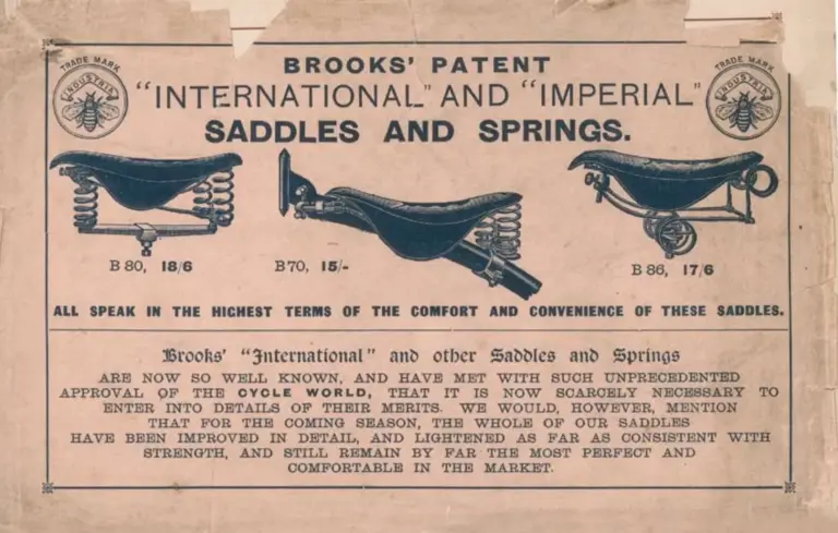 Brooks 1890 Catalog — Illustrated Book of Cycle Saddlery — page 1 of 12