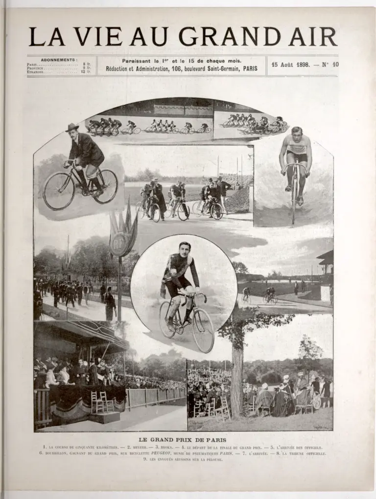 La Vie au Grand Air 15 August 1898 Cover — The Grand Prix de Paris — page 1 of 1