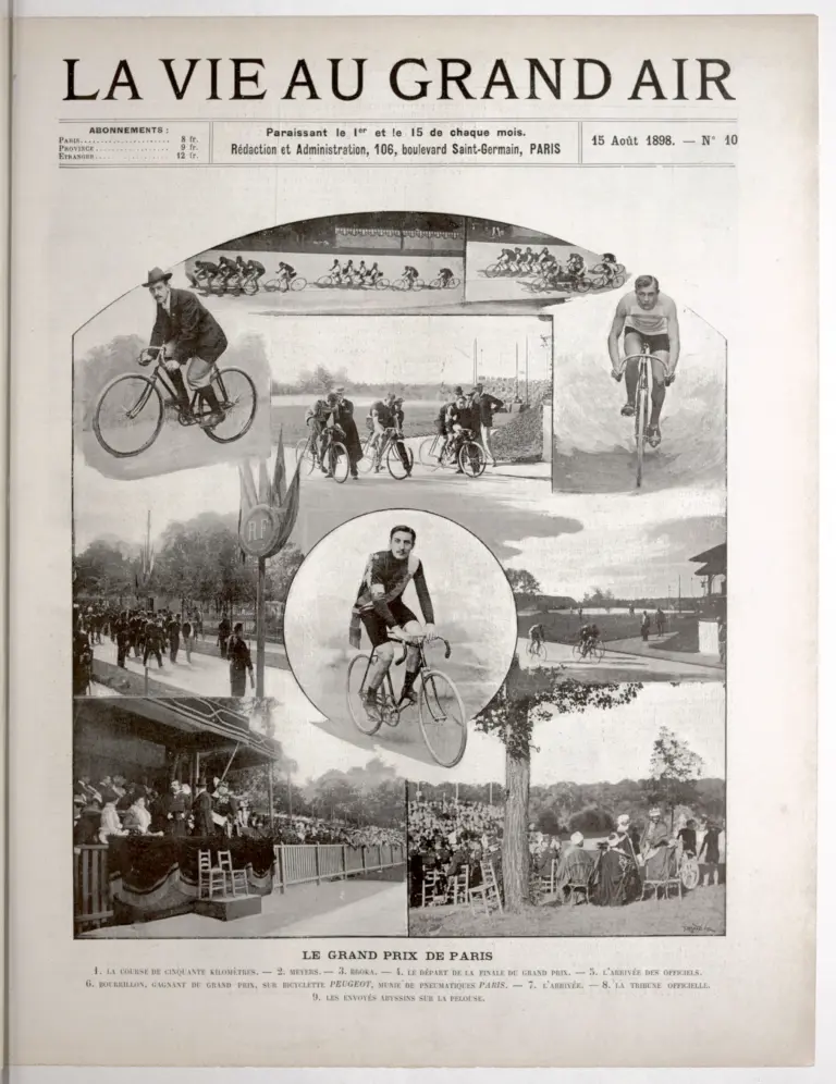 La Vie au Grand Air 15 August 1898 Cover — The Grand Prix de Paris — page 1 of 1