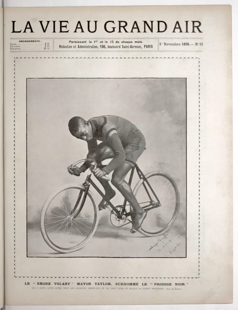 La Vie au Grand Air 1 November 1898 Cover — Major Taylor — page 1 of 1