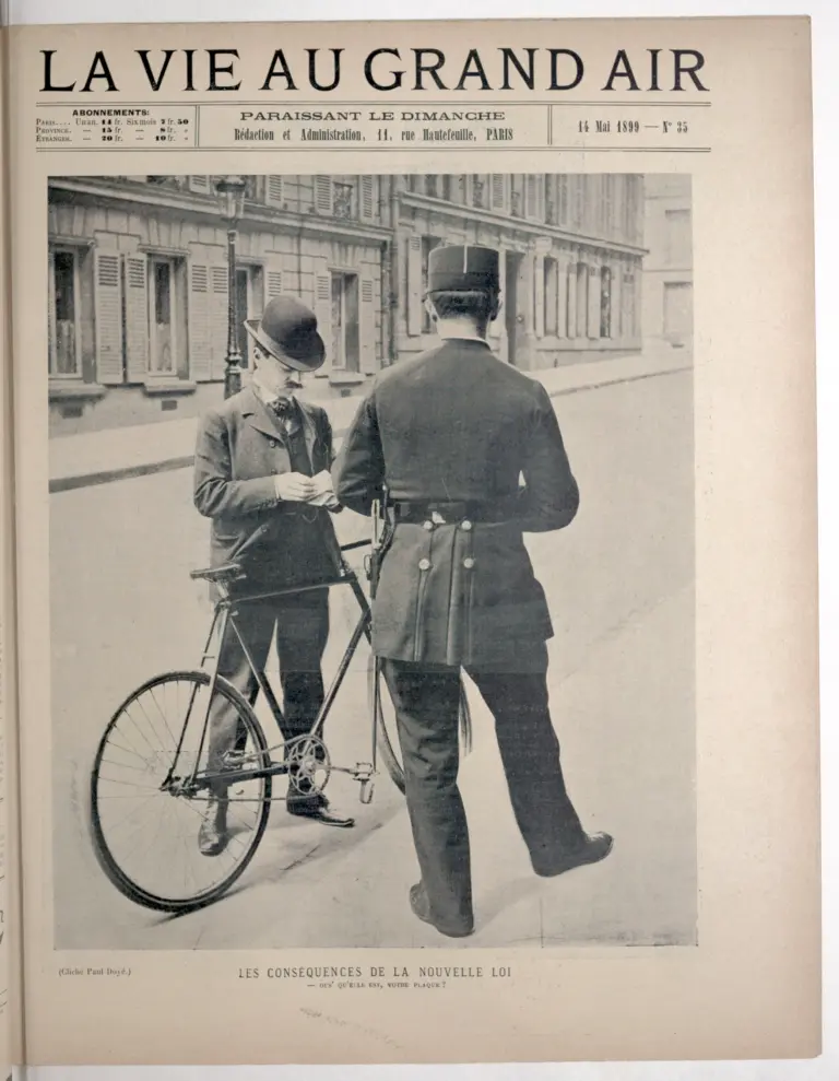 La Vie au Grand Air 14 May 1899 Cover — The Consequences of the New Law — page 1 of 1