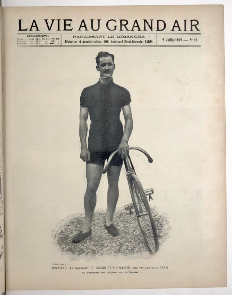 La Vie au Grand Air 2 July 1899 Cover — Tomaselli, Winner of the Grand Prix Cycliste — page 1 of 1
