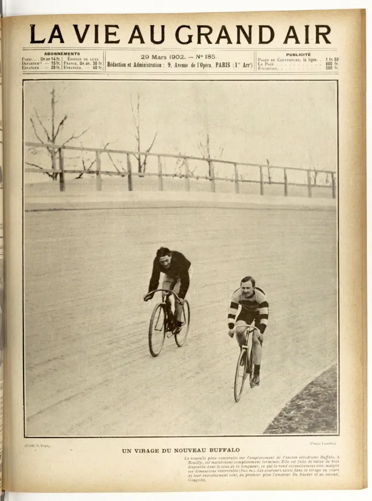 La Vie au Grand Air 29 March 1902 Cover — A Bend at the New Buffalo — page 1 of 1