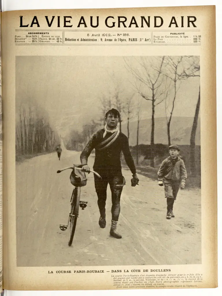 La Vie au Grand Air 5 April 1902 Cover — Paris–Roubaix, the Côte de Doullens — page 1 of 1