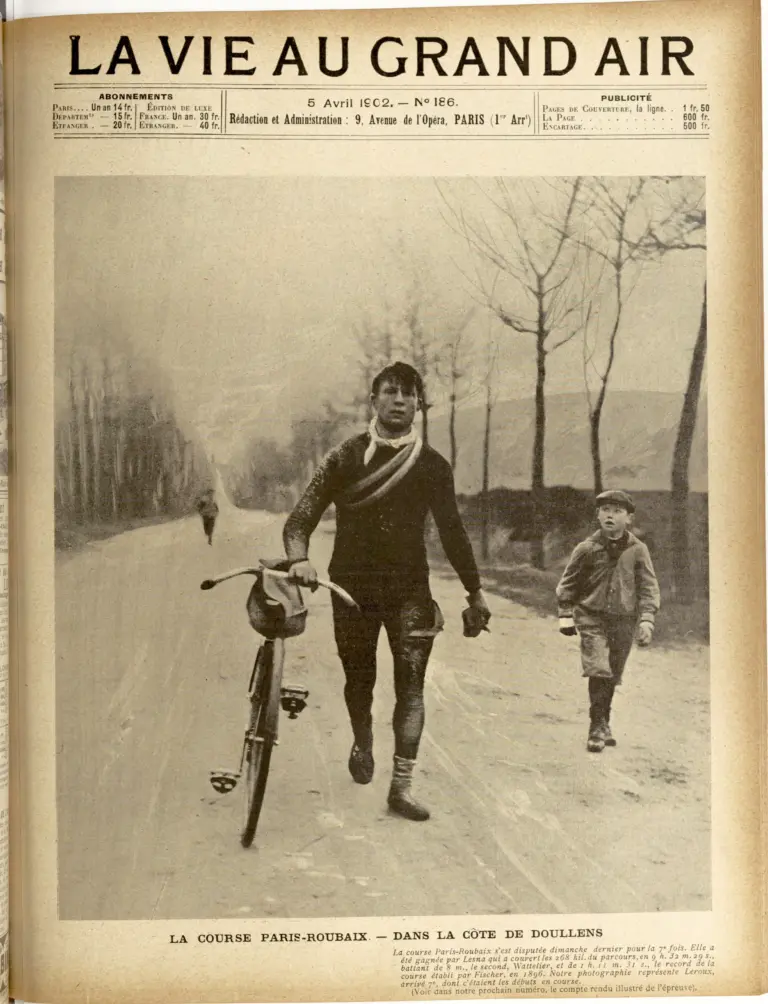 La Vie au Grand Air 5 April 1902 Cover — Paris–Roubaix, the Côte de Doullens — page 1 of 1