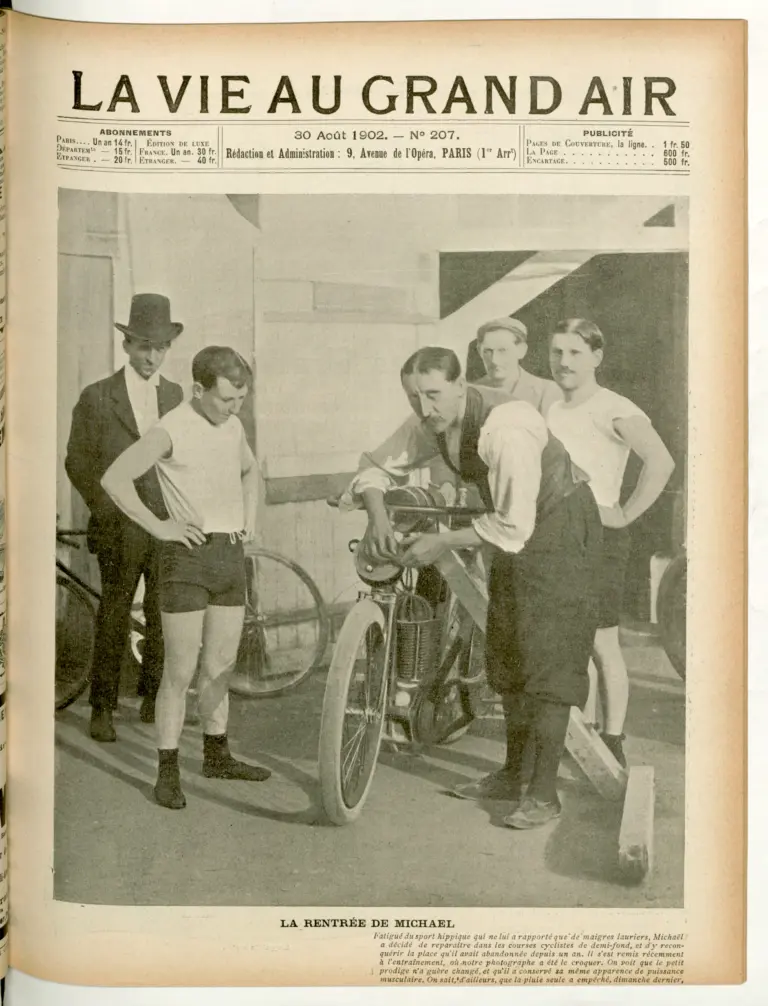 La Vie au Grand Air 30 August 1902 Cover — The Return of Michael — page 1 of 1
