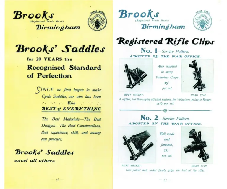 Brooks 1903 Catalog — Cycle Saddles and Accoutrements — page 10 of 11