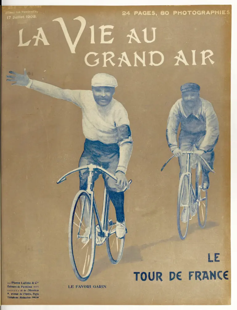 La Vie au Grand Air 17 July 1903 Cover — The Tour de France, Garin the Favorite — page 1 of 1