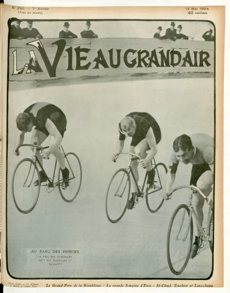 La Vie au Grand Air 12 May 1904 Cover — Rütt Beats Ellegaard and Bardgett — page 1 of 1