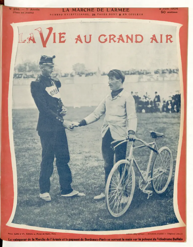 La Vie au Grand Air 2 June 1904 Cover — The Army March and Bordeaux–Paris Winners — page 1 of 1