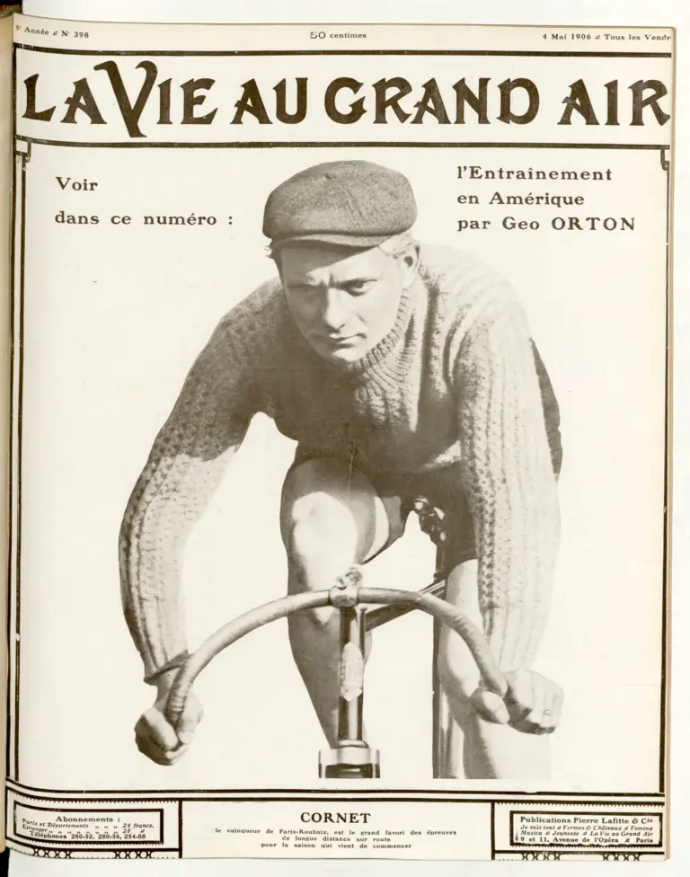 La Vie au Grand Air 4 May 1906 Cover — Cornet, Winner of Paris–Roubaix — page 1 of 1