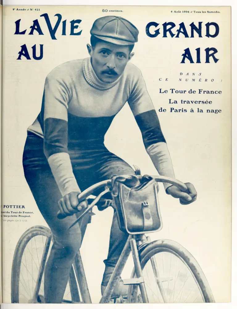 La Vie au Grand Air 4 August 1906 Cover — Pottier, Winner of the Tour de France — page 1 of 1