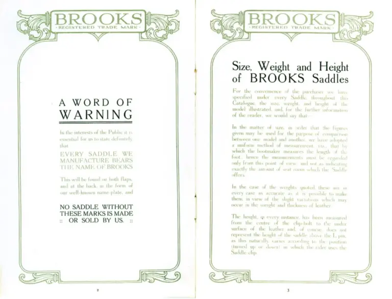 Brooks 1910 Catalog — The Brooks Book — page 3 of 10