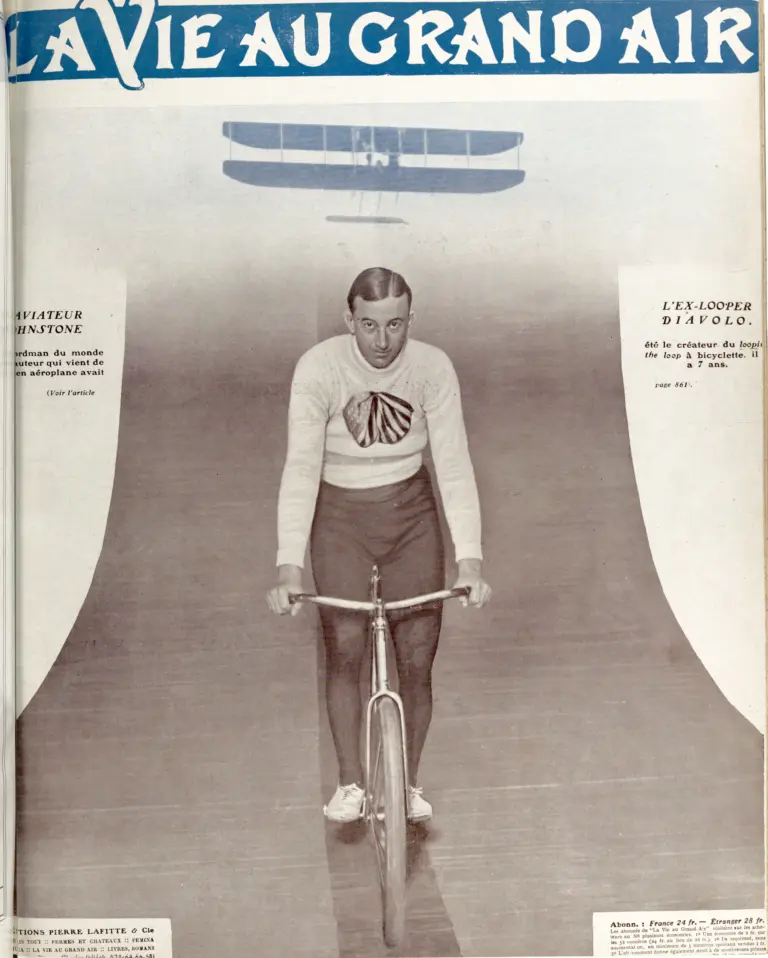 La Vie au Grand Air 26 November 1910 Cover — Diavolo, the Ex-Looper — page 1 of 1