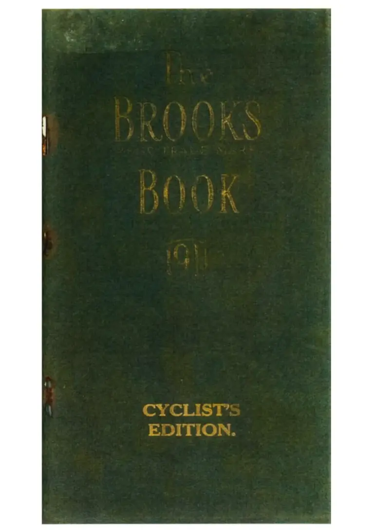 Brooks 1911 Catalog — The Brooks Book, Cyclist's Edition — page 1 of 6
