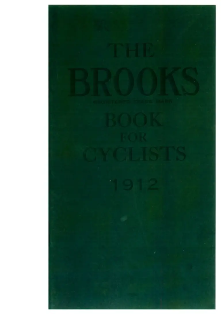 Brooks 1912 Catalog — The Brooks Book for Cyclists — page 1 of 6