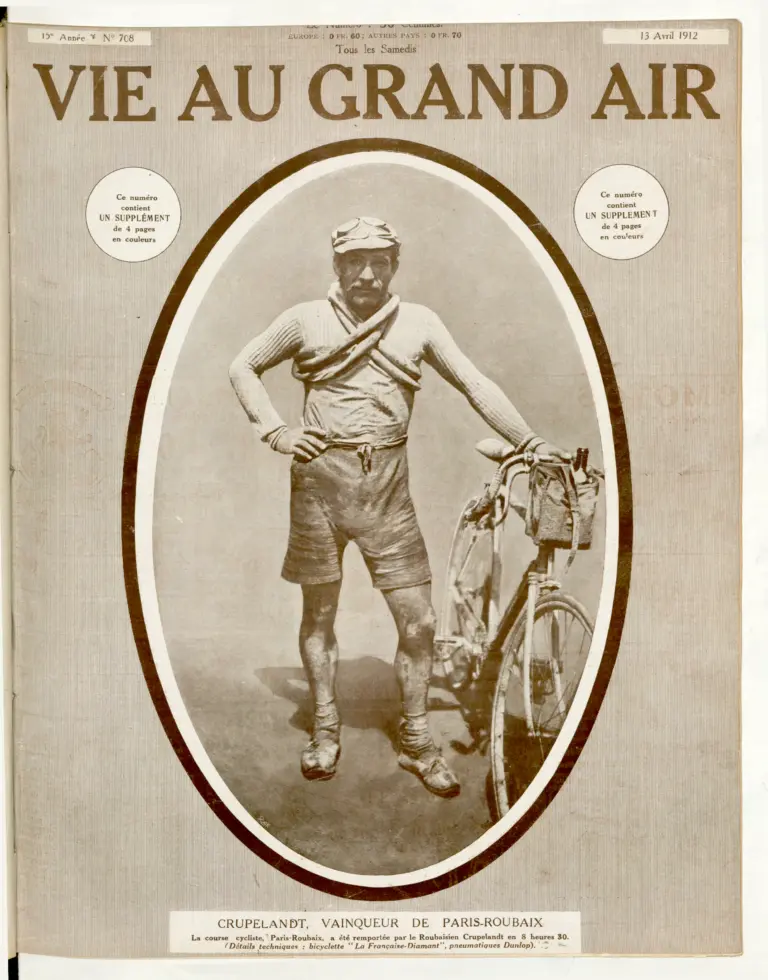La Vie au Grand Air 13 April 1912 Cover — Crupelandt Wins Paris–Roubaix — page 1 of 1
