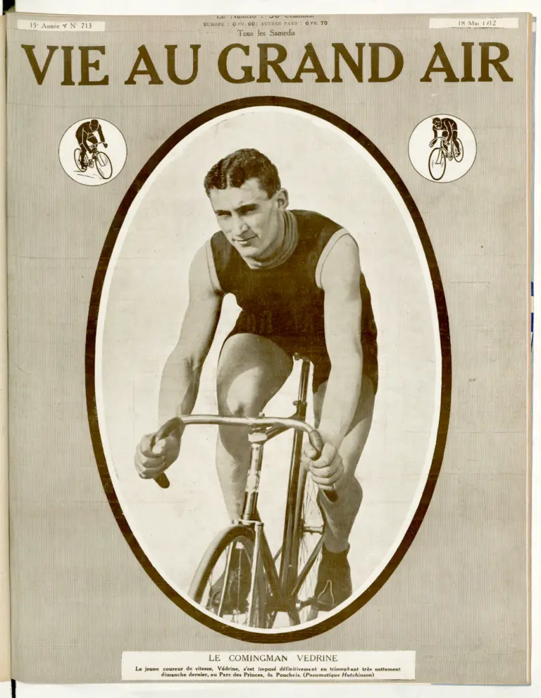 La Vie au Grand Air 18 May 1912 Cover — Védrine, the Comingman — page 1 of 1
