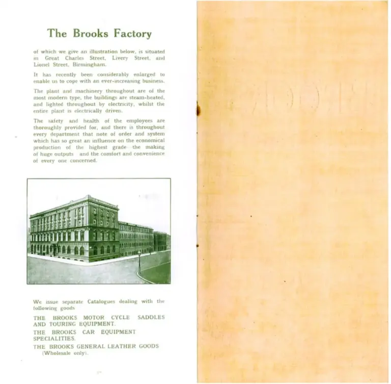 Brooks 1913 Catalog — The Brooks Book for Cyclists — page 7 of 7