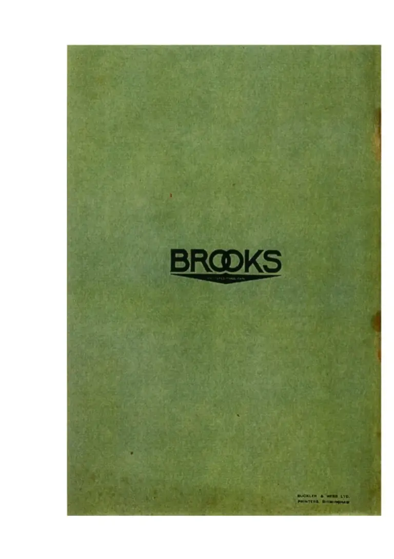 Brooks 1920 Catalog — The Brooks Book, the 34th Annual — page 7 of 7