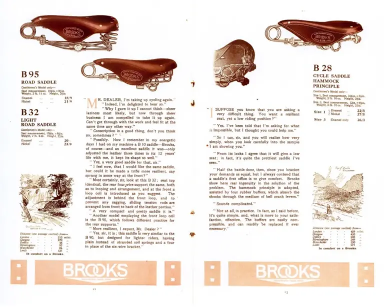 Brooks 1923 Catalog — A Catalogue of Brooks Saddles and Equipment — page 3 of 8