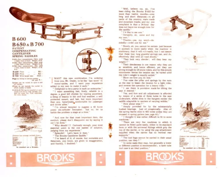 Brooks 1923 Catalog — A Catalogue of Brooks Saddles and Equipment — page 5 of 8
