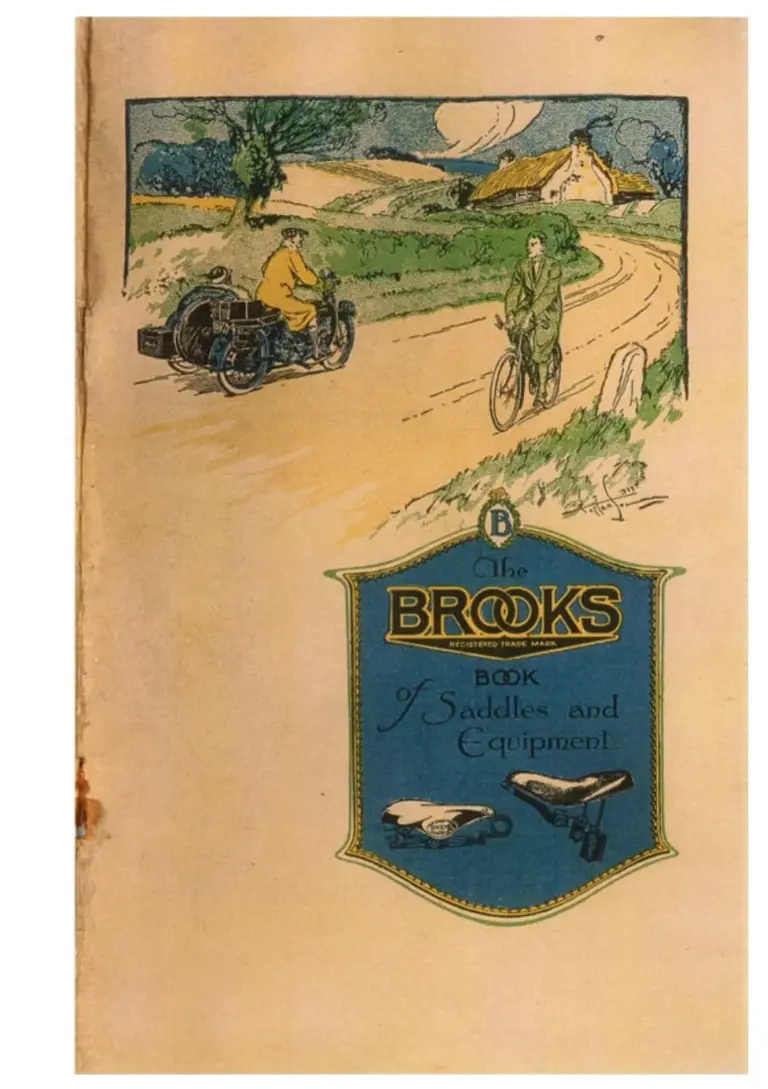 Brooks 1923 Catalog — A Catalogue of Brooks Saddles and Equipment — page 1 of 8