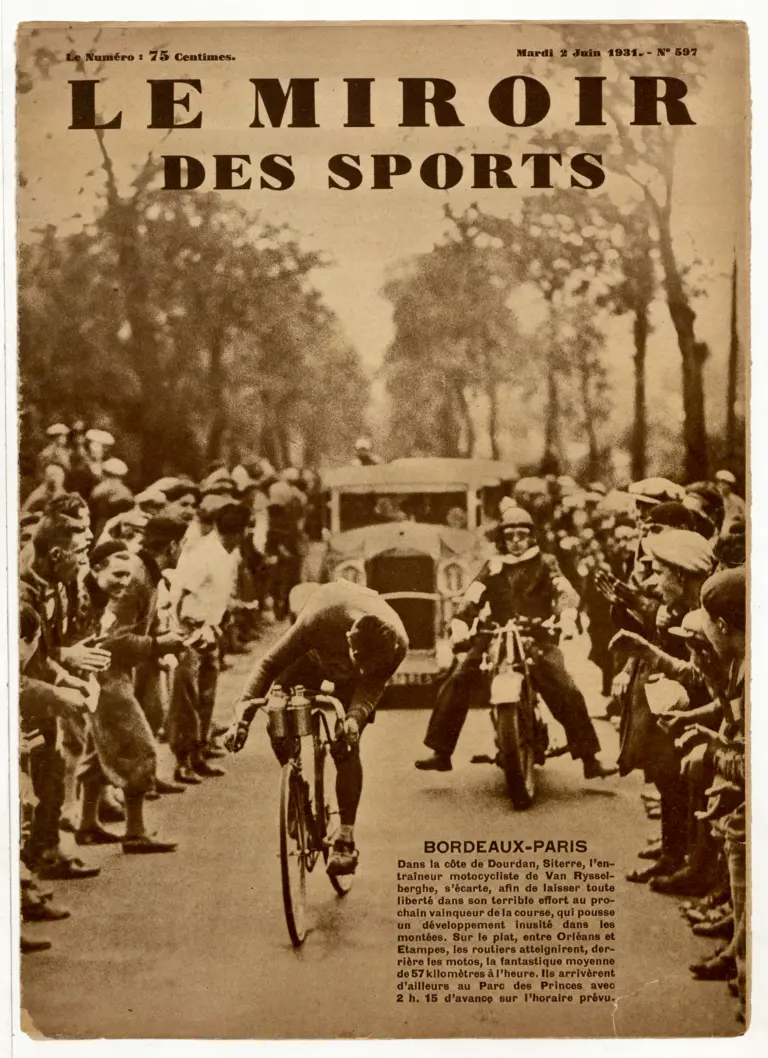 Le Miroir des Sports 2 June 1931 Cover — Van Rysselberghe Winning Bordeaux-Paris — page 1 of 1
