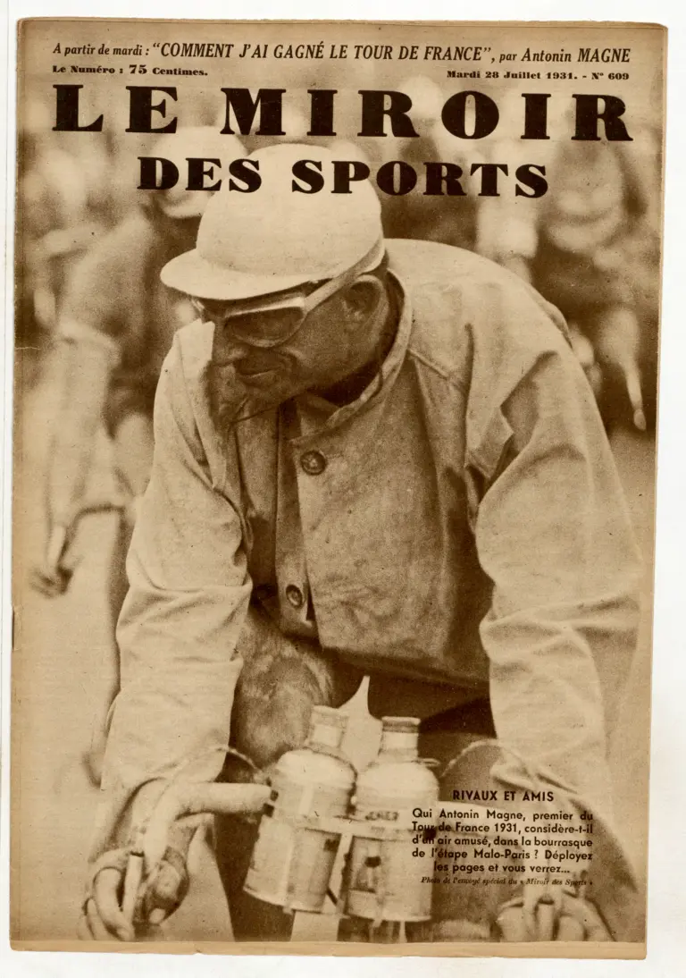 Le Miroir des Sports 28 July 1931 Cover — Antonin Magne in the Squall of the Malo-Paris Stage — page 1 of 1