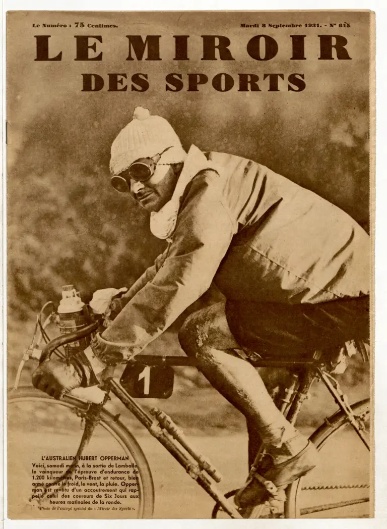 Le Miroir des Sports 8 September 1931 Cover — Hubert Opperman Winning Paris-Brest-Paris — page 1 of 1