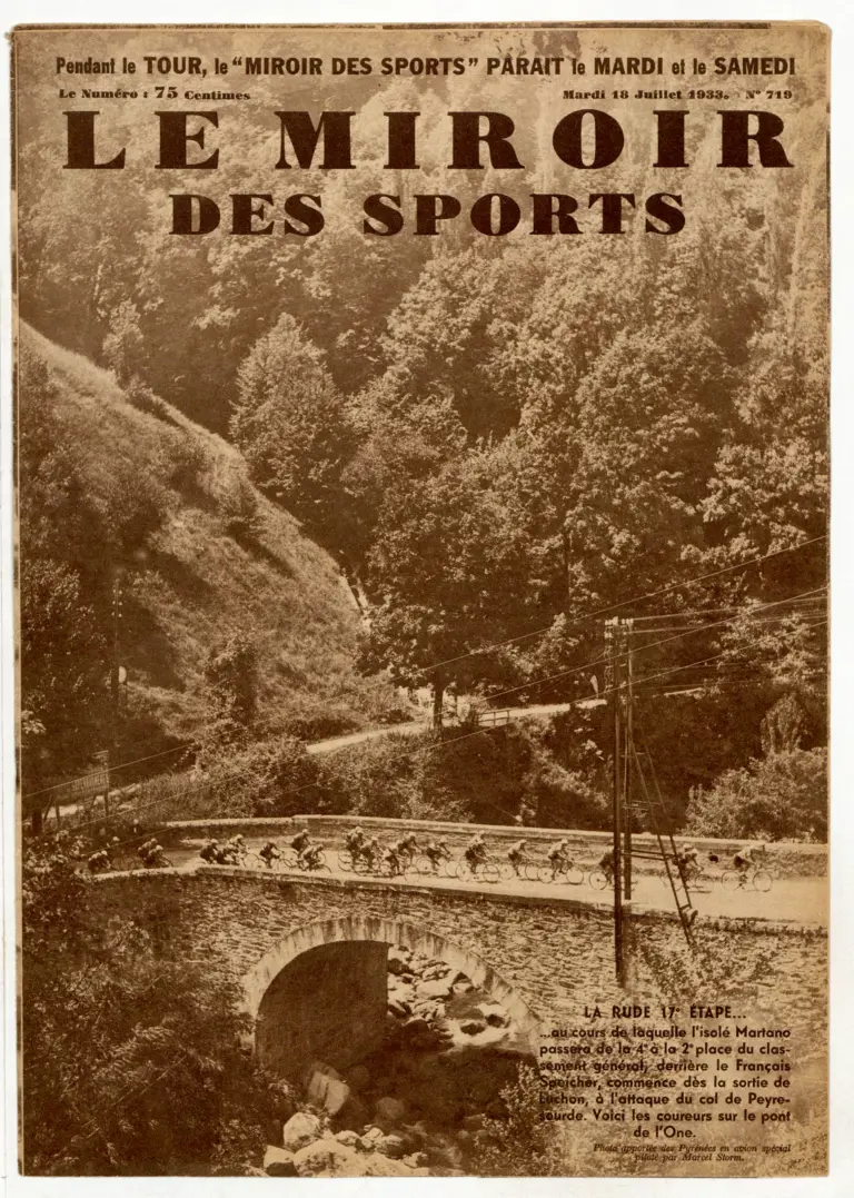 Le Miroir des Sports 18 July 1933 Cover — The Field on the Pont de l'One, Col de Peyresourde — page 1 of 1