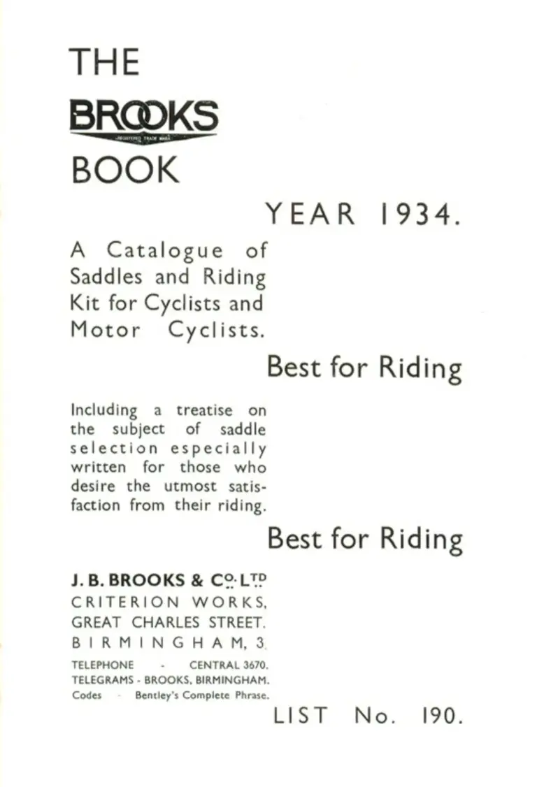 Brooks 1934 Catalog — The Brooks Book (List No. 190) — page 2 of 9