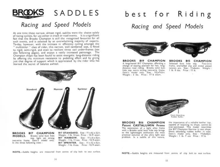 Brooks 1935 Catalog — The Brooks Book of Saddles and Riding Kit (List No. 208) — page 5 of 7