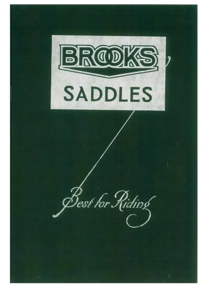 Brooks 1935 Catalog — The Brooks Book of Saddles and Riding Kit (List No. 208) — page 1 of 7
