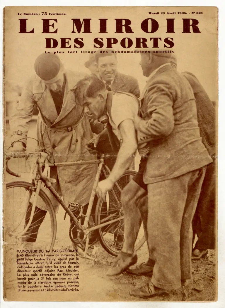 Le Miroir des Sports 23 April 1935 Cover — Gaston Rebry Wins His Third Paris-Roubaix — page 1 of 1