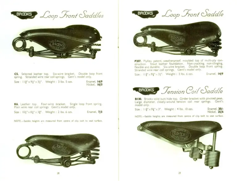 Brooks 1937 Catalog — The Brooks Book of Saddles and Kit (List No. 247) — page 15 of 16