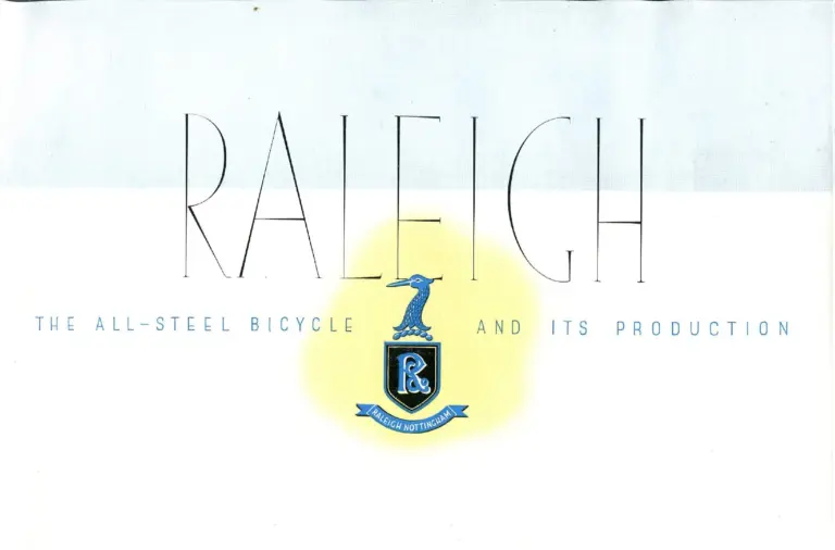 Raleigh 1938 Catalog — The All-Steel Bicycle and Its Production — page 3 of 40