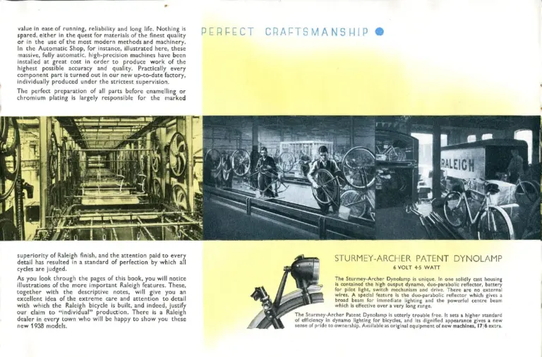 Raleigh 1938 Catalog — The All-Steel Bicycle and Its Production — page 7 of 40