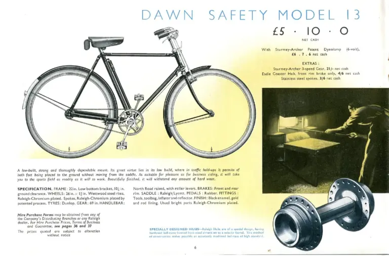 Raleigh 1938 Catalog — The All-Steel Bicycle and Its Production — page 8 of 40