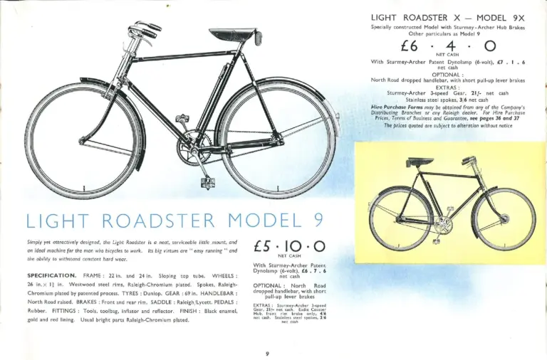 Raleigh 1938 Catalog — The All-Steel Bicycle and Its Production — page 11 of 40