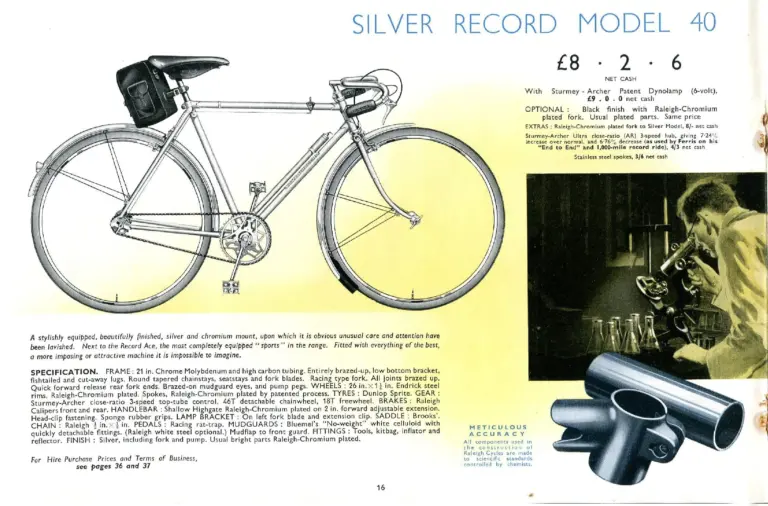 Raleigh 1938 Catalog — The All-Steel Bicycle and Its Production — page 18 of 40