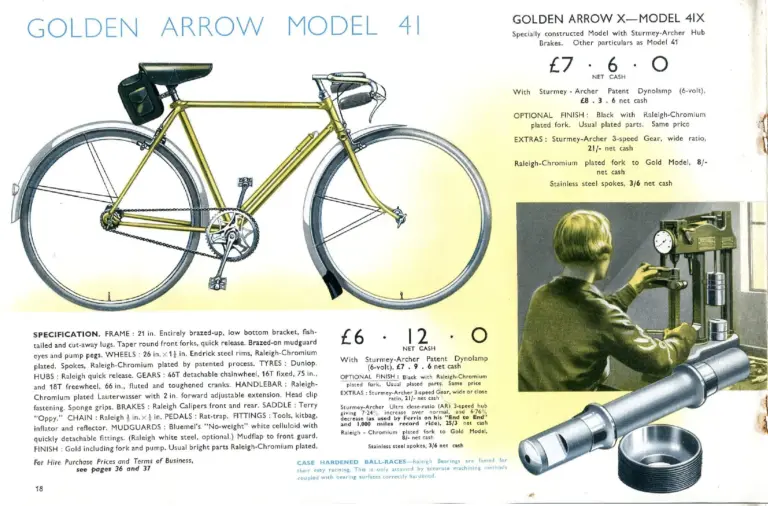 Raleigh 1938 Catalog — The All-Steel Bicycle and Its Production — page 20 of 40